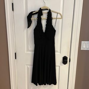 Black halter top dress size 8